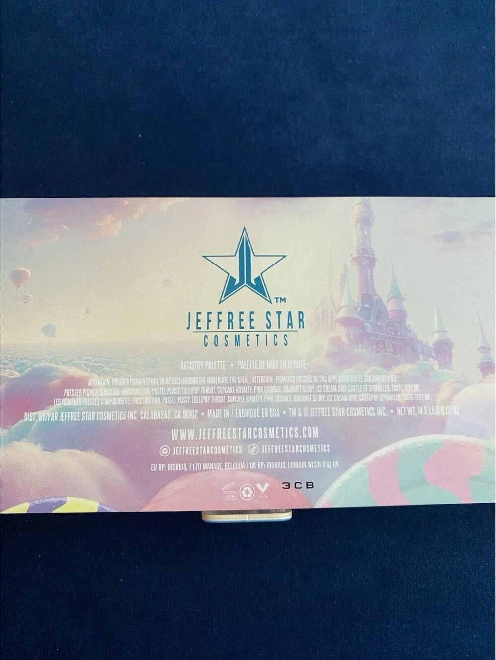 Jeffree Star Cotton Candy Queen Eyeshadow Palette new PRISTINE CONDITION